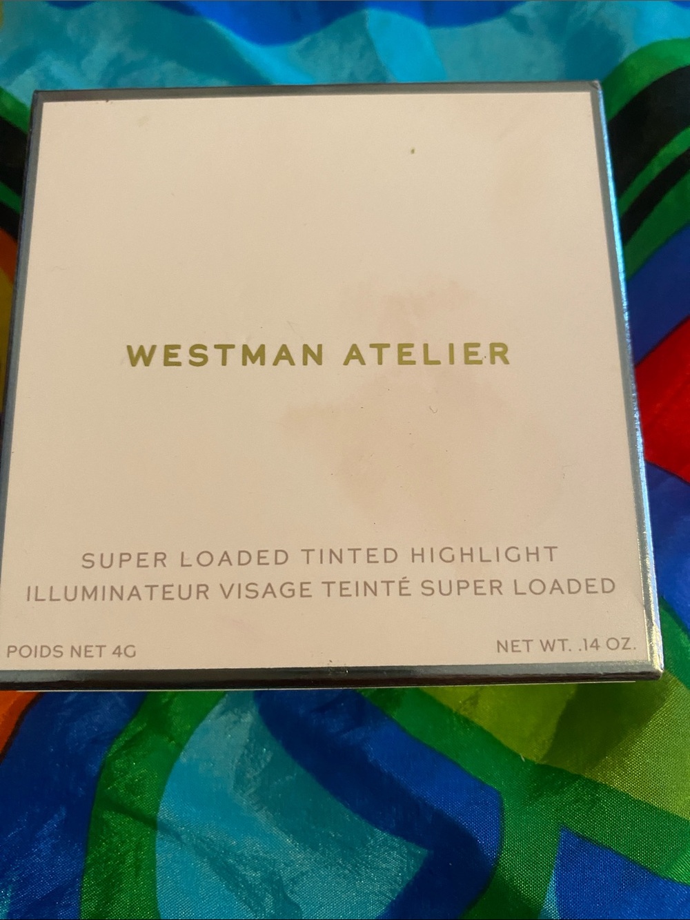 Westman Atelier Compact Highlighter in Soft Blush and Gold Accents